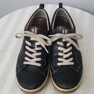 ECCO Shoe Women’s sz 40 (8.5) Navy Leather Chase Sneakers